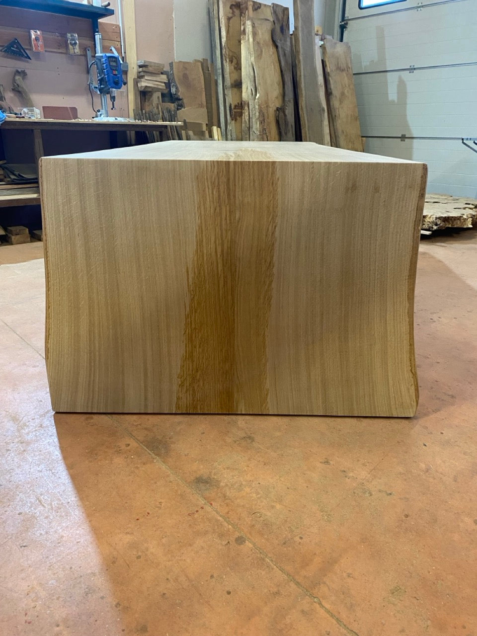 Bureau bois en chêne flammé