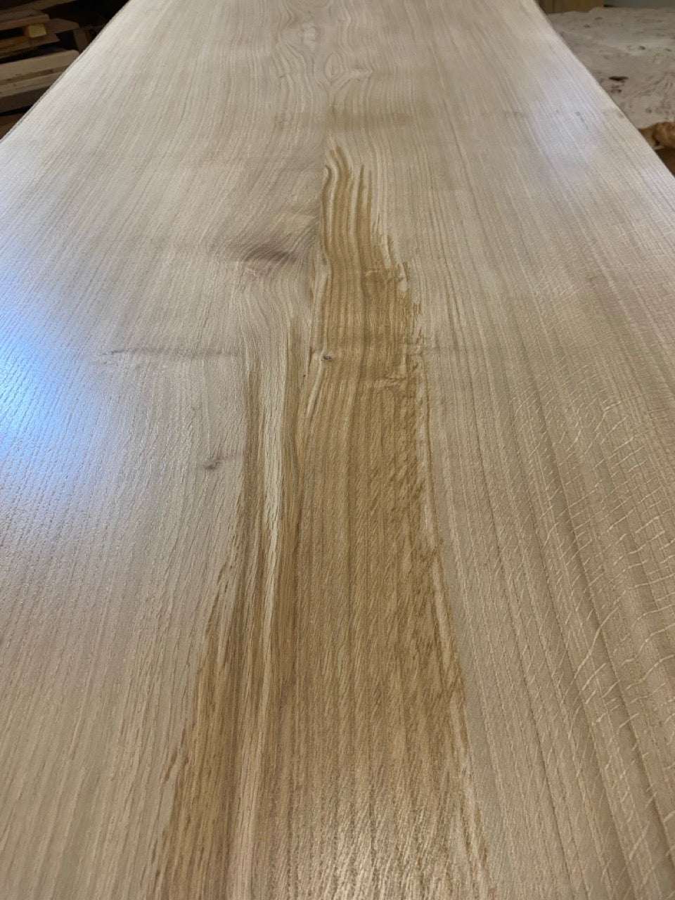 Bureau bois en chêne flammé