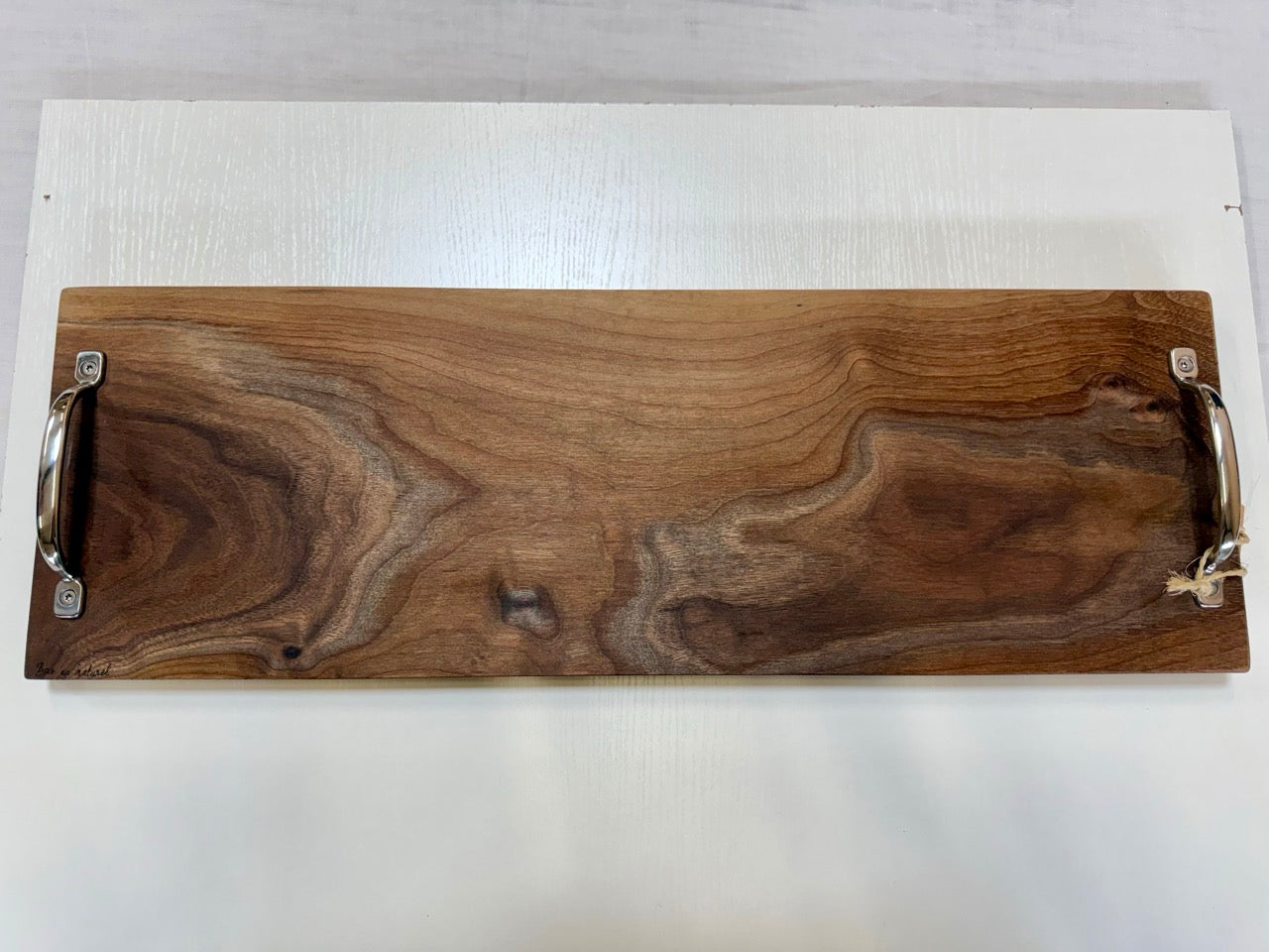 Plateau apéro en bois de noyer américain